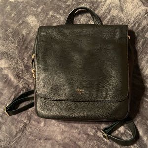 Fossil large black Preston backpack